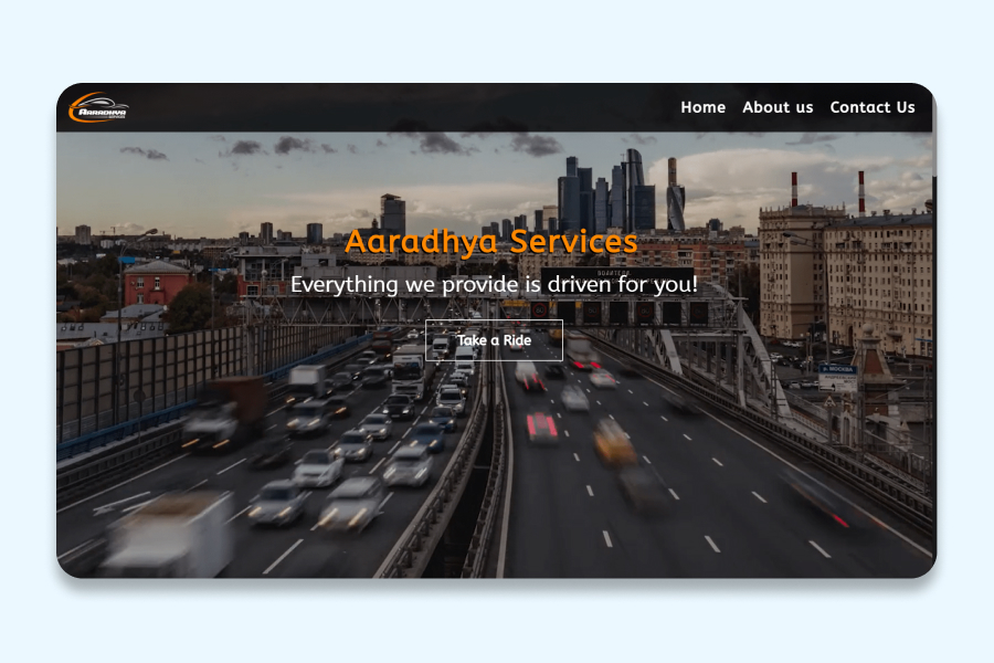 Aaradhya Services Website