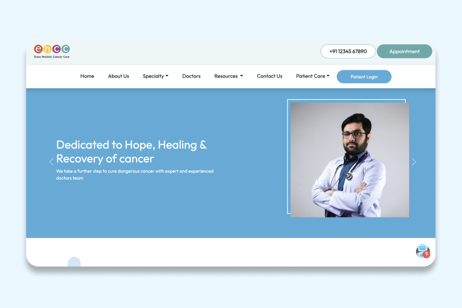EHCC Hospital Website